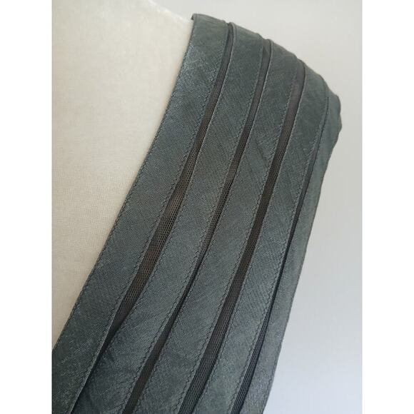 Vintage Cache Flower petal Scallop fabric midi dress sz 10 - Picture 5 of 9